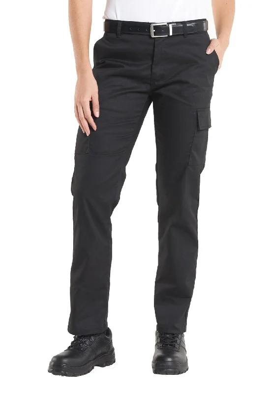 Ladies Cargo Trousers UC905 Trousers Tapered Slim Fit