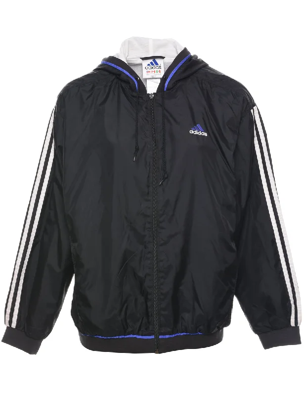 Adidas Nylon Jacket - L Wool Fabric Cashmere Fabric Tweed Fabric