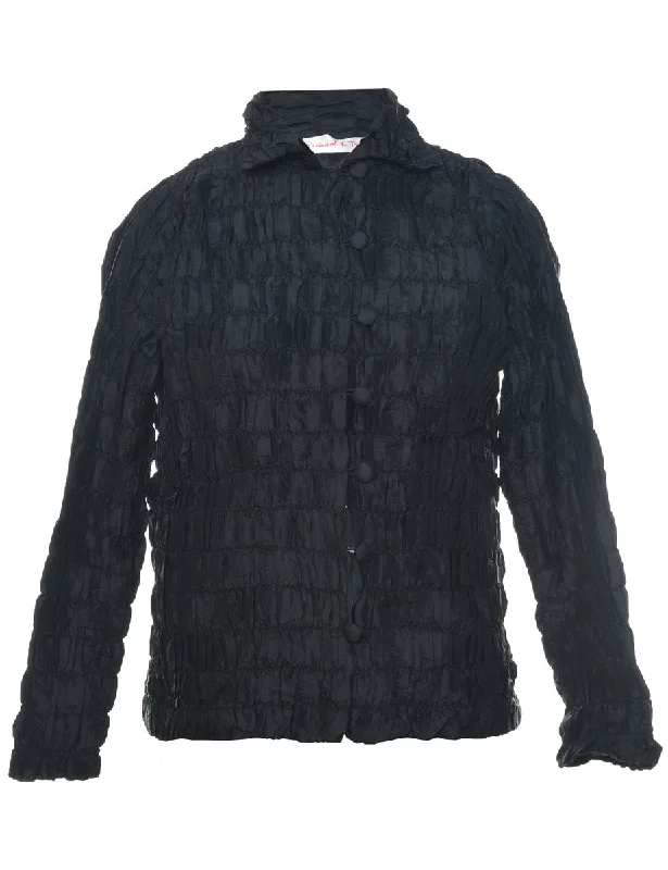 Black Jacket - L Quilted Jacket Puffer Jacket Insulated Jacket
