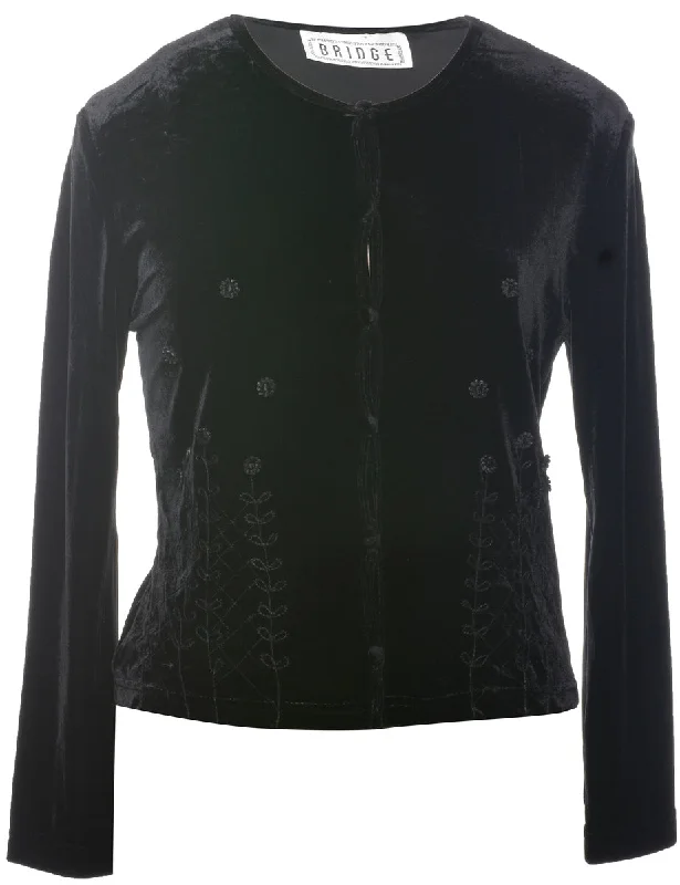 Bridge Velvet Evening Jacket - M Hoodie Zip-Up Jacket Button-Up Jacket