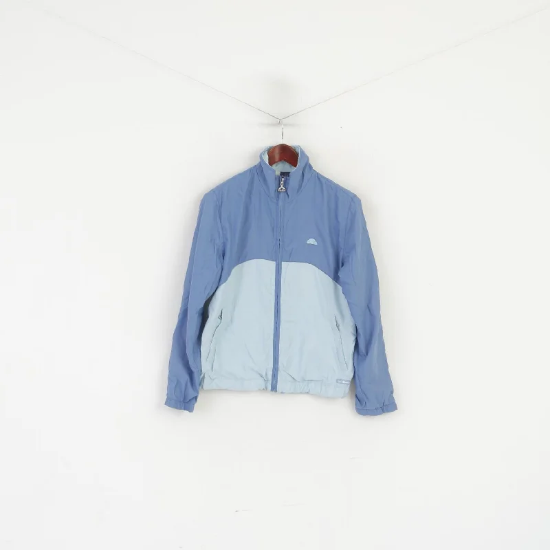 Ellesse Women 10 36 S Jacket Blue Lightweight Vintage Full Zip Sportswear Top Herringbone Jacket Houndstooth Jacket Plaid Jacket Ellesse Women 10 36 S Jacket Blue Lightweight Vintage Full Zip Sportswear Top Herringbone Jacket Houndstooth Jacket Plaid Jacket