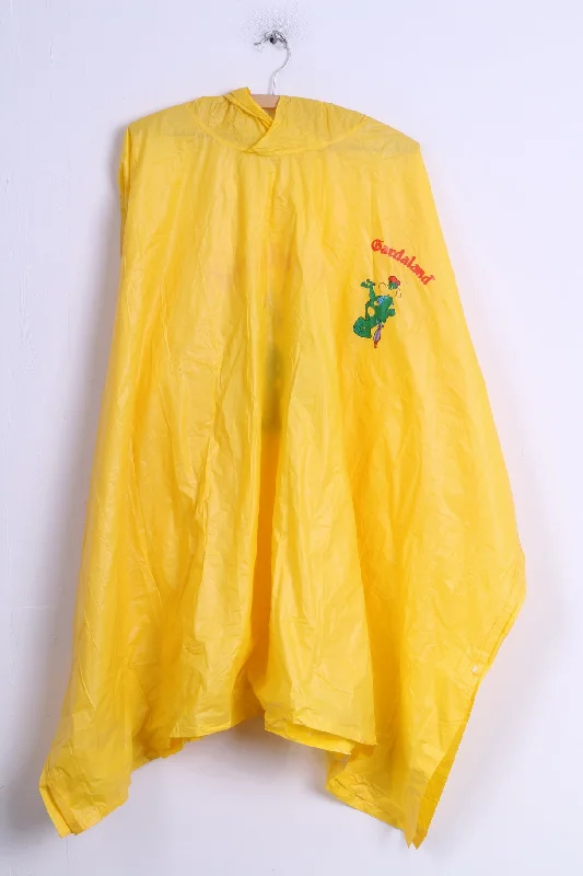 Bardaland Womens One Size Rain Coat Yellow PVC Pancho Hooded Jacket Cardigan Sweater Pullover Bardaland Womens One Size Rain Coat Yellow PVC Pancho Hooded Jacket Cardigan Sweater Pullover