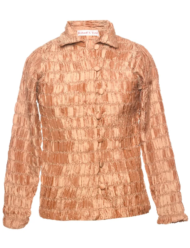 Coral Evening Jacket - M Denim Jacket Leather Jacket Suede Jacket