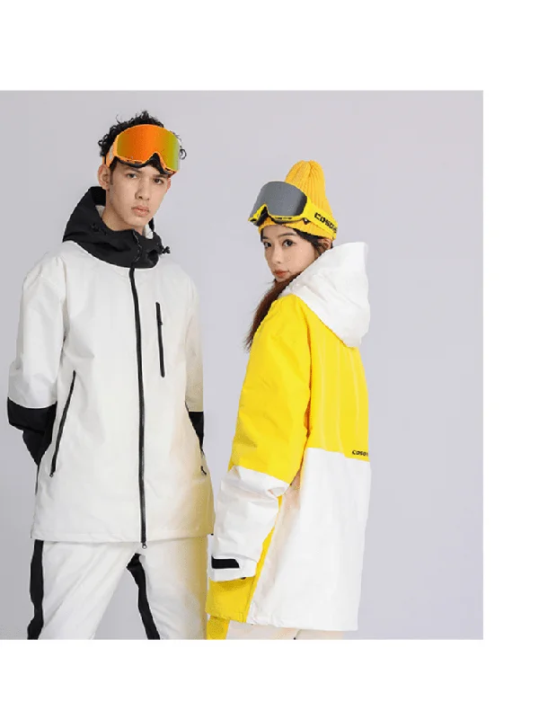 Cosone Thermal Ski Jacket - Unisex Print Jacket Jacquard Jacket Patchwork Jacket