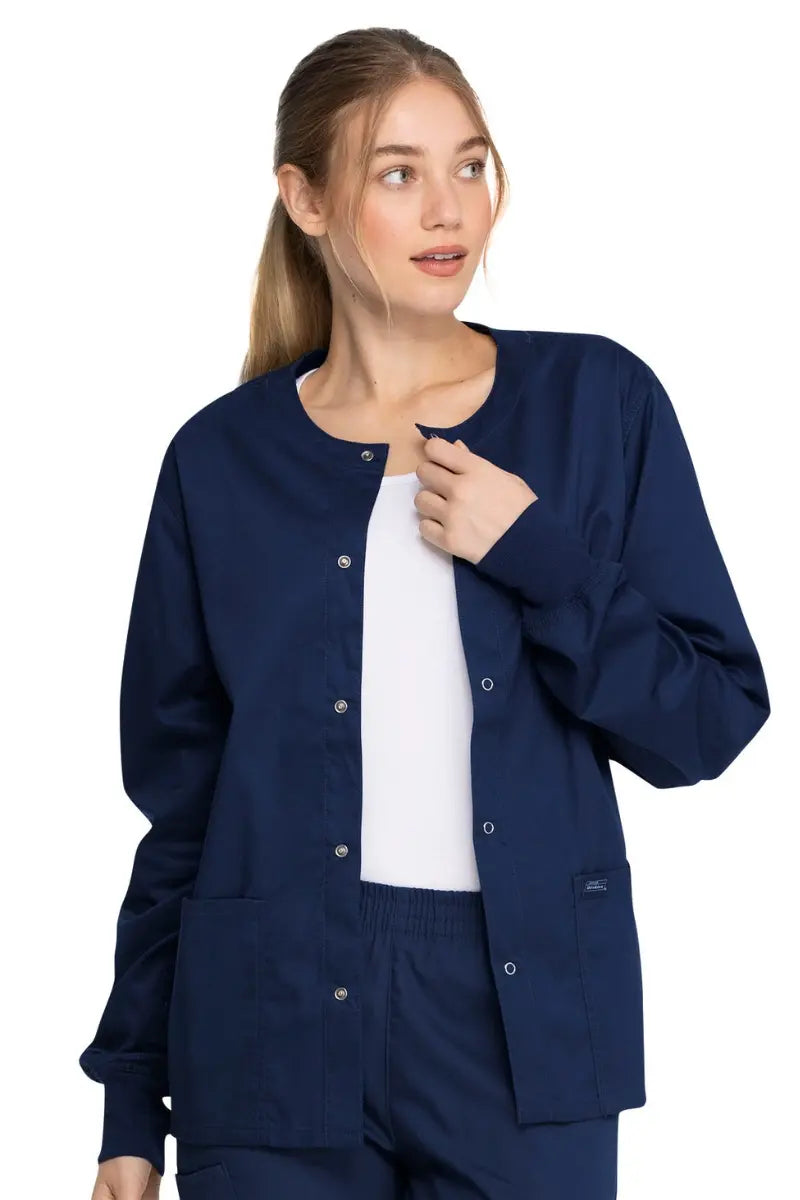 Dickies Industrial Unisex Warm-up Scrub Jacket | Navy Blue Bomber Jacket Anorak Windbreaker Dickies Industrial Unisex Warm-up Scrub Jacket | Navy Blue Bomber Jacket Anorak Windbreaker