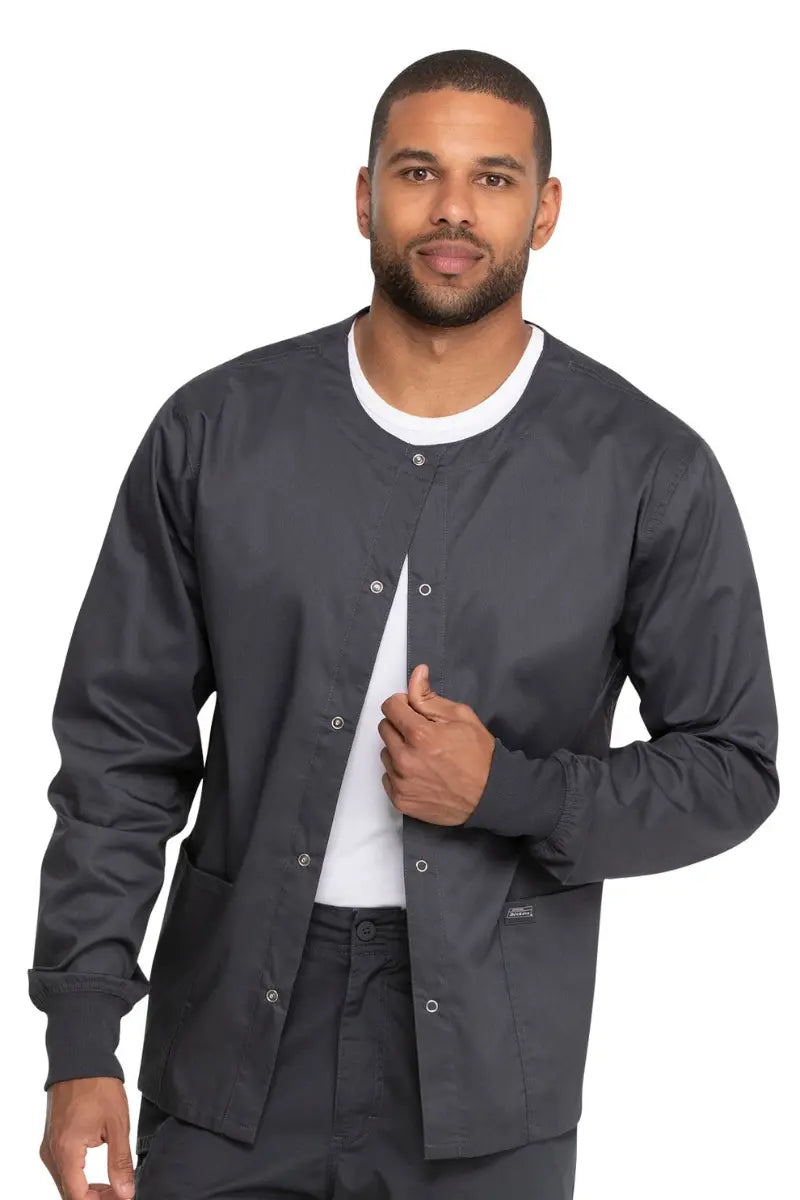 Dickies Industrial Unisex Warm-up Scrub Jacket | Pewter Lace Jacket Ribbed Jacket Sequined Jacket