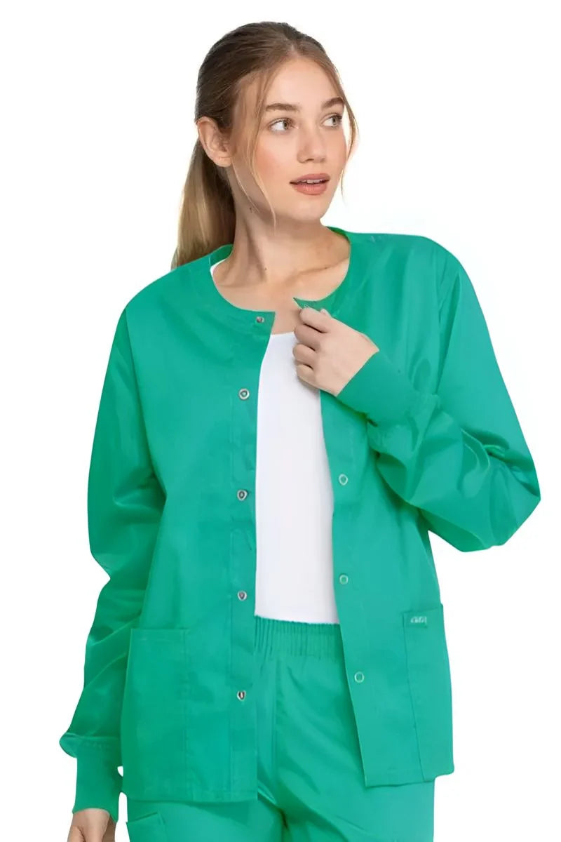 Dickies Industrial Unisex Warm-up Scrub Jacket | Surgical Green Jersey Jacket Tulle Jacket Batik Jacket