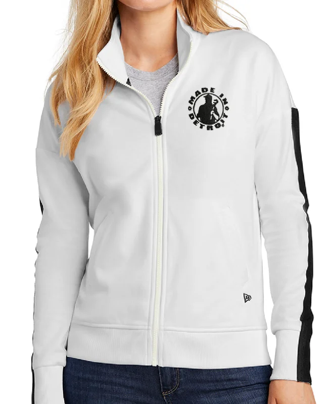 New Era MID Ladies Track Jacket Faux Fur Jacket Real Fur Jacket Shearling Jacket