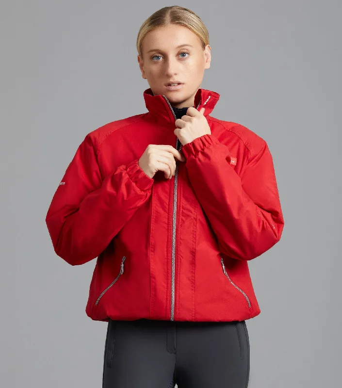 Pro Rider Unisex Waterproof Riding Jacket Red Cotton Fabric Linen Fabric Terry Fabric Pro Rider Unisex Waterproof Riding Jacket Red Cotton Fabric Linen Fabric Terry Fabric