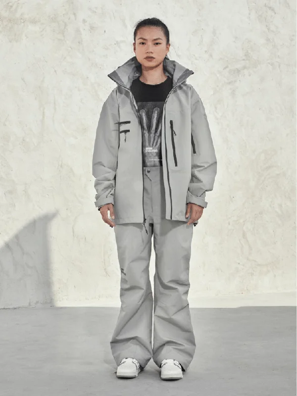SNIHPRO 3L Grey Jacket - Women's Cotton Jacket Linen Jacket Terry Jacket