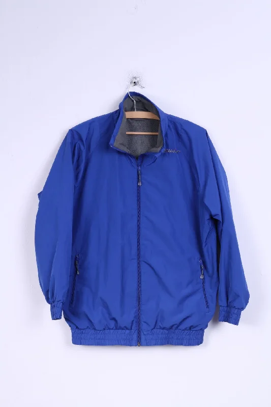 SWIX Womens 14 XL Track Top Jacket Full Zipper Sport Blue Hoodie Zip-Up Jacket Button-Up Jacket