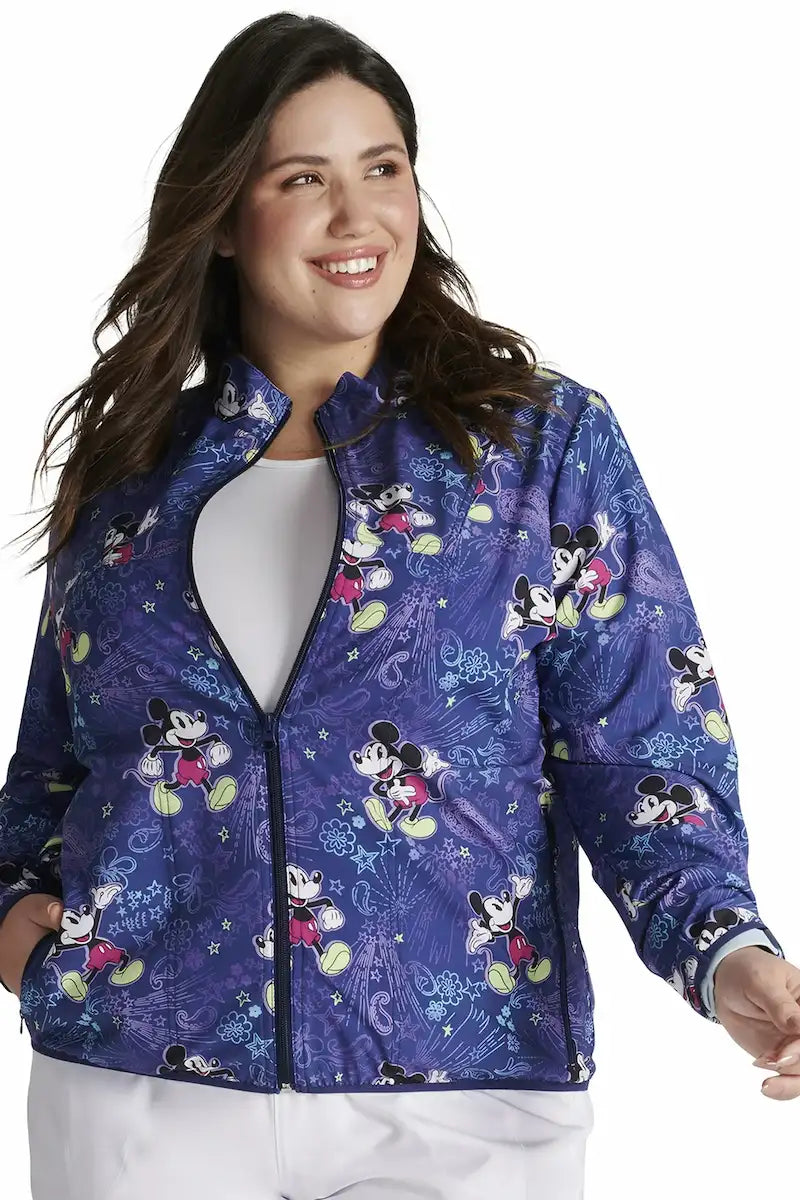 Tooniforms Women's Packable Print Jacket | Mickey's Bandana Land Tailored Jacket Straight Jacket A-Line Jacket Tooniforms Women's Packable Print Jacket | Mickey's Bandana Land Tailored Jacket Straight Jacket A-Line Jacket