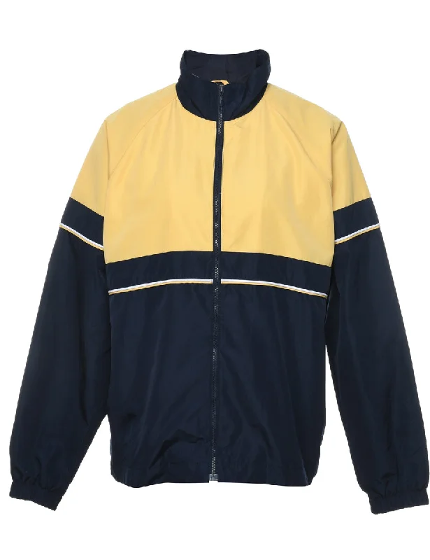 Two-Tone Navy & Yellow Contrast Jacket - M Oversized Jacket Tailored Jacket Straight Jacket Two-Tone Navy & Yellow Contrast Jacket - M Oversized Jacket Tailored Jacket Straight Jacket