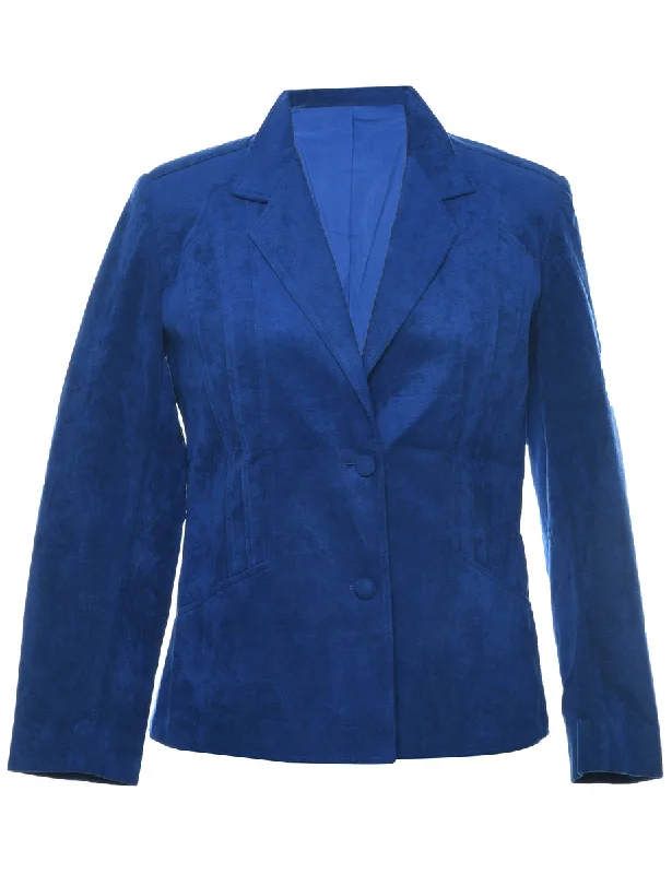 Velvet Blue Jacket - M Mesh Jacket Canvas Jacket Denim Jacket