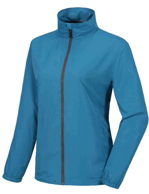 Women's Breathable UPF50+ Golf Jacket with Hood Zippered Front Buttoned Front Snap Front Women's Breathable UPF50+ Golf Jacket with Hood Zippered Front Buttoned Front Snap Front