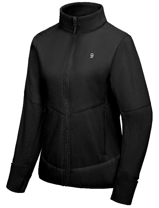 Women’s Lightweight Thermal Athletic Jacket for Running Fleece Fabric Down Fabric Feather Fabric Women’s Lightweight Thermal Athletic Jacket for Running Fleece Fabric Down Fabric Feather Fabric