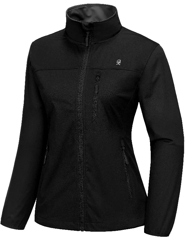 Women's Lightweight Softshell Jacket Windbreaker for Travel, Hiking, Water Repellent Welt Pockets Slit Pockets Flap Pockets Women's Lightweight Softshell Jacket Windbreaker for Travel, Hiking, Water Repellent Welt Pockets Slit Pockets Flap Pockets