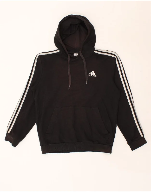 ADIDAS Mens Hoodie Jumper Small Black Cotton Hoodie with Rhinestones Sparkly Elegant ADIDAS Mens Hoodie Jumper Small Black Cotton Hoodie with Rhinestones Sparkly Elegant