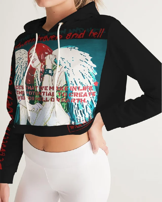 THE LIGHT WANTED Women's Cropped Hoodie Hoodie with Magnetic Closure Innovative Modern THE LIGHT WANTED Women's Cropped Hoodie Hoodie with Magnetic Closure Innovative Modern