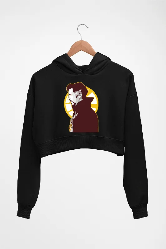 Doctor Strange Superhero Crop HOODIE FOR WOMEN Hoodie with Ribbed Neckline Snug Warm