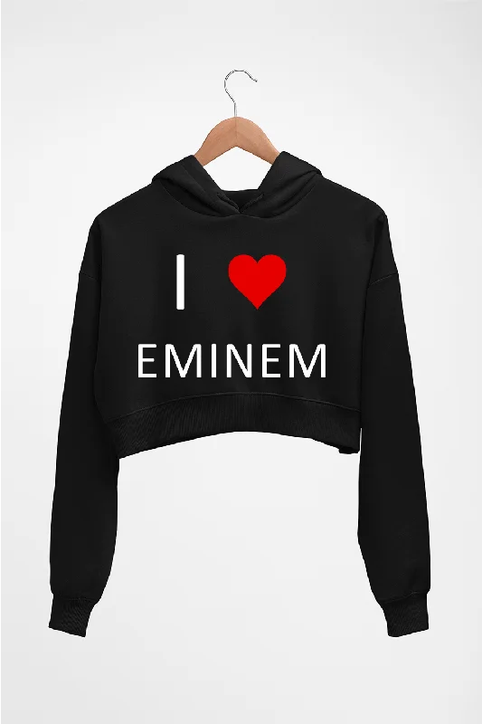 Eminem Crop HOODIE FOR WOMEN Hoodie with Snap Buttons Easy Quick