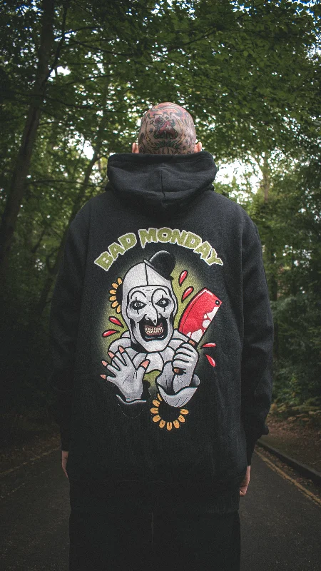 Heavy Weight Ali Burke Clown Hoodie Hoodie with Ribbed Cuffs Snug Fit Comfort