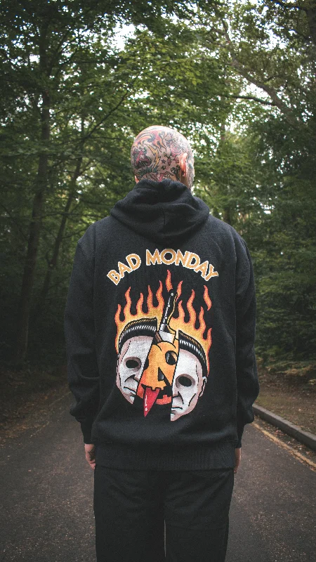 Heavy Weight Ali Burke Pumpkin Hoodie Hoodie with Hem Embroidery Detailed Premium