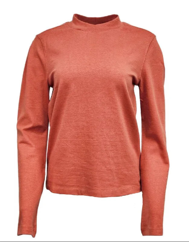 HoodLamb Women's Deep Coral Bell Sleeve Hemp Cotton Sweatshirt 420 NWT Hoodie with Half-Zip Sporty Casual HoodLamb Women's Deep Coral Bell Sleeve Hemp Cotton Sweatshirt 420 NWT Hoodie with Half-Zip Sporty Casual