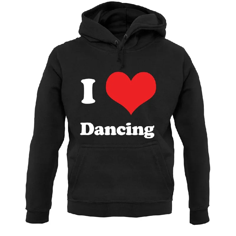 I Love Dancing Unisex Hoodie Hoodie with Double Zipper Versatile Adjustable