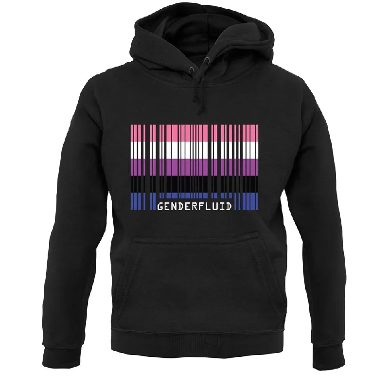 Lgbt Barcode Flags Gender Fluid Unisex Hoodie Hoodie with Sequins Glamorous Eye-catching