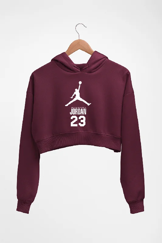 Michael Jordan Crop HOODIE FOR WOMEN Hoodie with Tie-Dye Psychedelic Retro