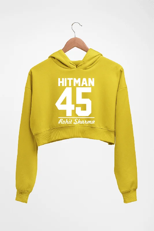 Rohit Sharma Crop HOODIE FOR WOMEN Cotton Hoodie Fleece Lining Warmth