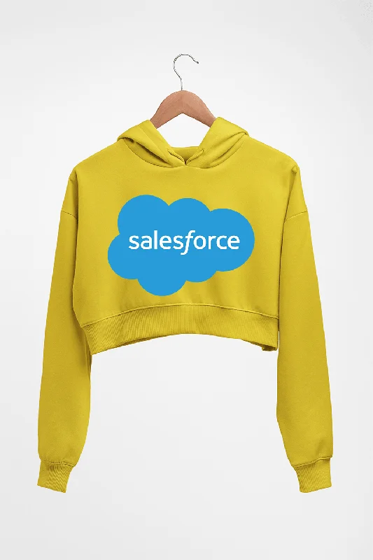 Salesforce Crop HOODIE FOR WOMEN Hoodie with High Neck Warm Protective