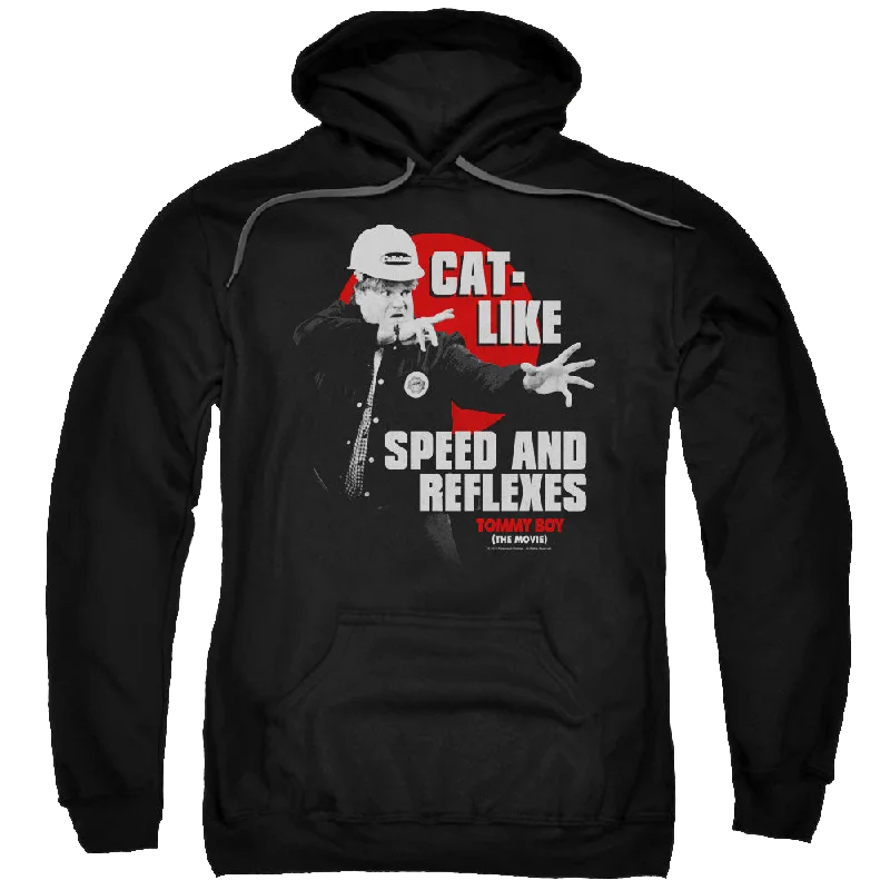 Tommy Boy Cat Like - Pullover Hoodie Hoodie with Back Slit Movement Comfort