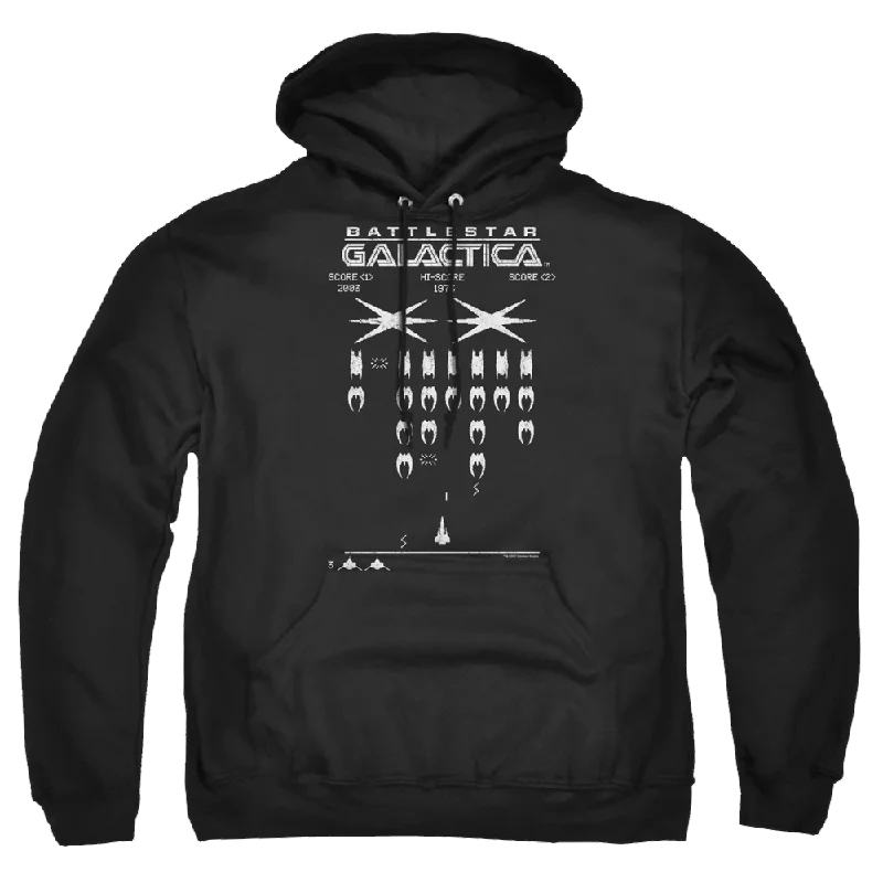 Battlestar Galactica Galactic Invaders - Pullover Hoodie Crew Neck Wool