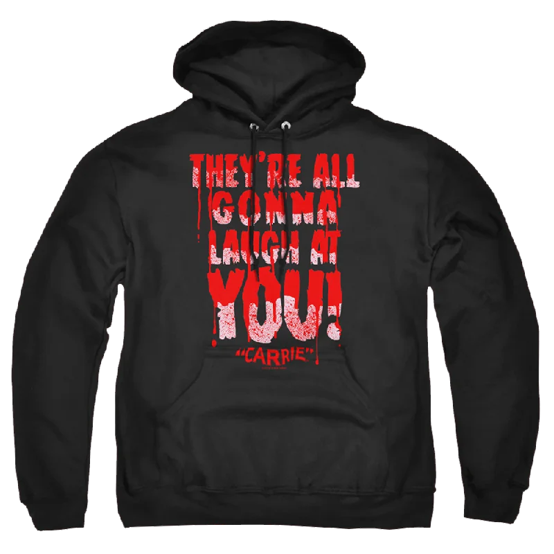Carrie Laugh At You - Pullover Hoodie One Shoulder Top