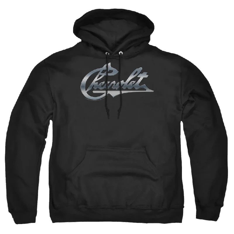 Chevrolet Chrome Vintage Chevy Bowtie - Pullover Hoodie Asymmetrical Hem Sweater