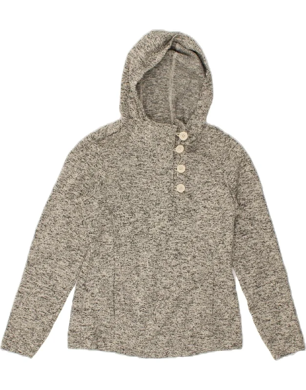 COLUMBIA Womens Hooded Jumper Sweater UK 12 Medium Grey Flecked Polyester Wool Sweater Cotton Sweater Cashmere Sweater COLUMBIA Womens Hooded Jumper Sweater UK 12 Medium Grey Flecked Polyester Wool Sweater Cotton Sweater Cashmere Sweater