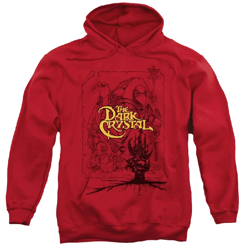 Dark Crystal Poster Lines - Pullover Hoodie V-Neck Stylish Pullover