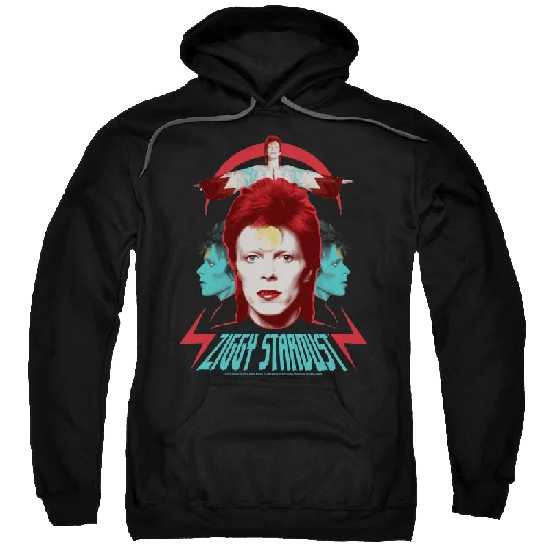 David Bowie Ziggy Heads - Pullover Hoodie Turtleneck Warm Pullover