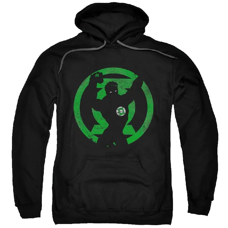 DC Comics Gl Symbol Knockout - Pullover Hoodie Wrist Length Sleeve
