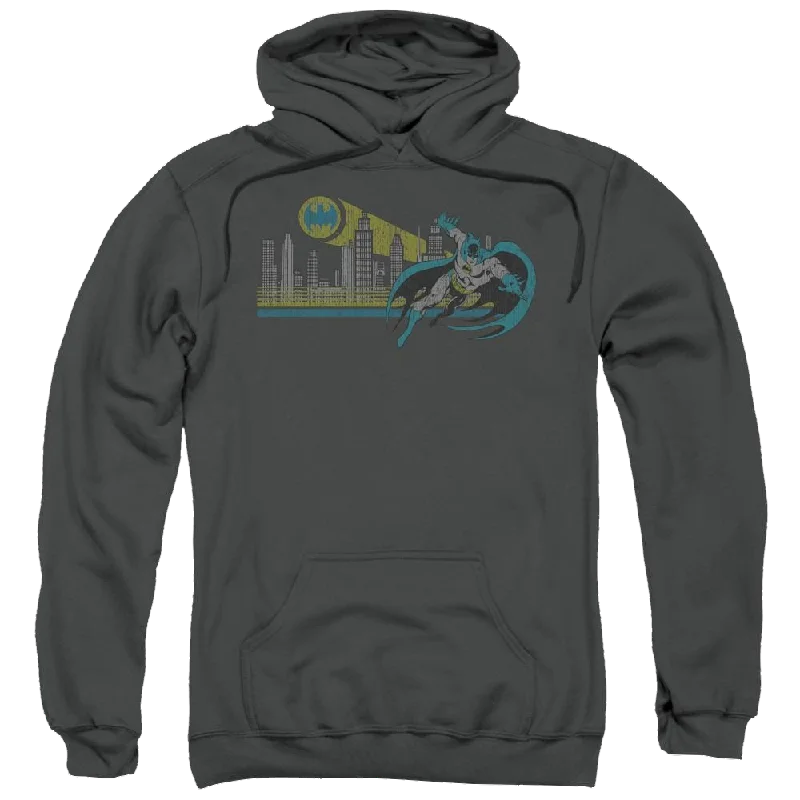DC Comics Gotham Retro - Pullover Hoodie Tapered Sleeve Pullover