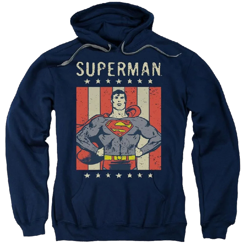DC Comics Retro Liberty - Pullover Hoodie Surplice Neck Pullover