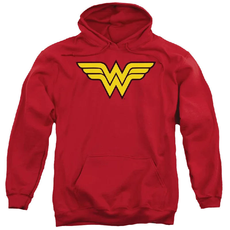 DC Comics Wonder Woman Logo - Pullover Hoodie Bateau Neck Pullover