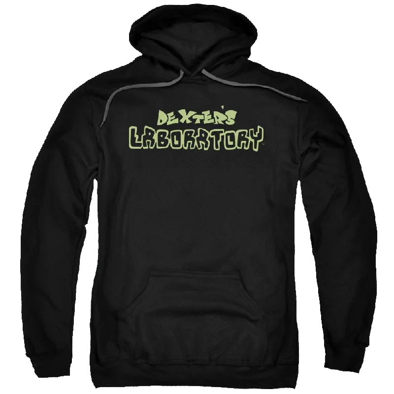 Dexter's Laboratory Dexters Logo - Pullover Hoodie Ruffle Sleeve Feminine