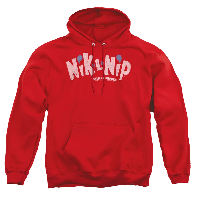 Dubble Bubble Distressed Logo - Pullover Hoodie Flutter Sleeve Feminine