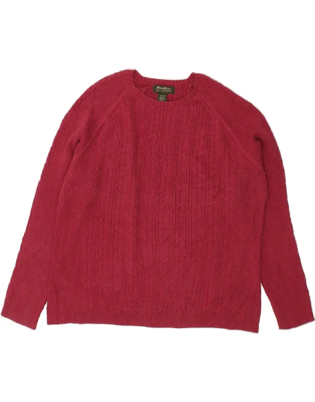 EDDIE BAUER Womens Boat Neck Jumper Sweater UK 20 2XL Red Cotton Modern Contemporary Chic EDDIE BAUER Womens Boat Neck Jumper Sweater UK 20 2XL Red Cotton Modern Contemporary Chic
