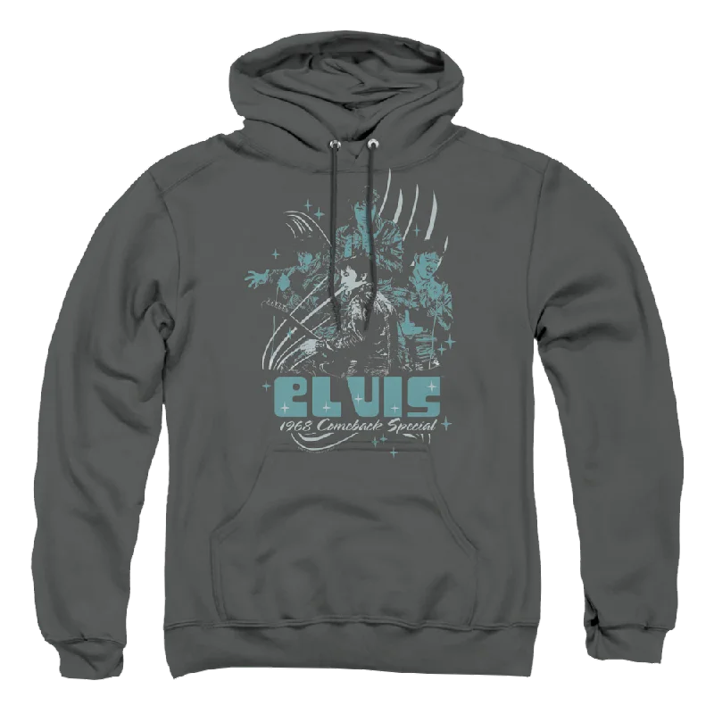 Elvis Presley 68 Leather - Pullover Hoodie Thick Cable Knit