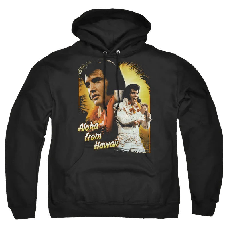 Elvis Presley Aloha - Pullover Hoodie Textured Knit Design
