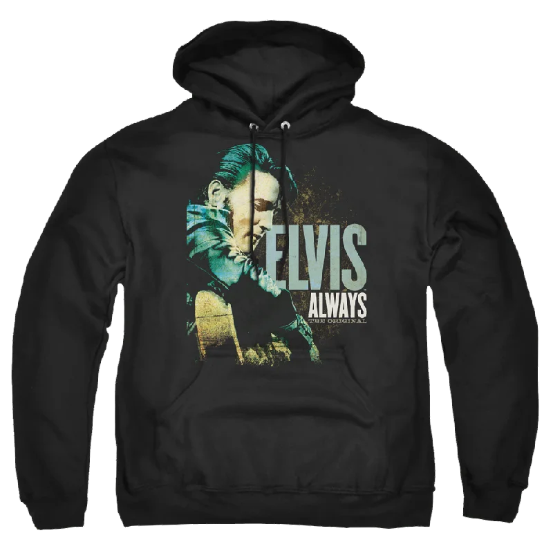 Elvis Presley Always The Original - Pullover Hoodie Button Front Sweater